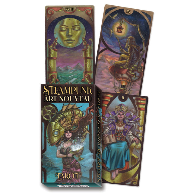 Steampunk Art Nouveau Tarot Deck by Luca Strati, Jaymi Elford - Magick Magick.com