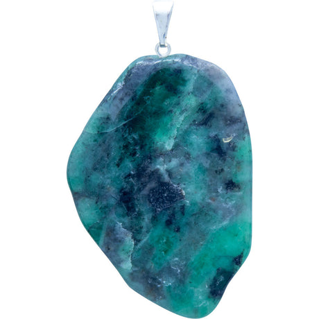 Stone Slice Pendant - Emerald - Magick Magick.com