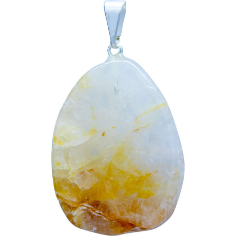 Stone Slice Pendant - Golden Healer - Magick Magick.com