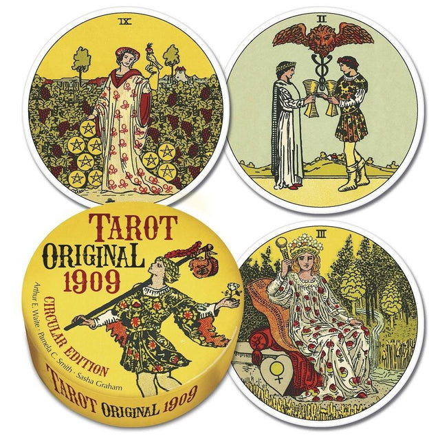 Tarot Original 1909 Circular Deck by Arthur Edward Waite, Pamela Colman Smith, Sasha Graham - Magick Magick.com