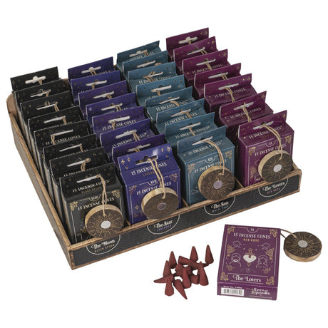 Tarot Series Incense Cones Display Set (32 Packs) - Magick Magick.com