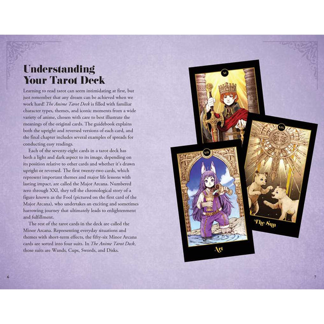 The Anime Tarot Deck and Guidebook by McCalla Ann - Magick Magick.com