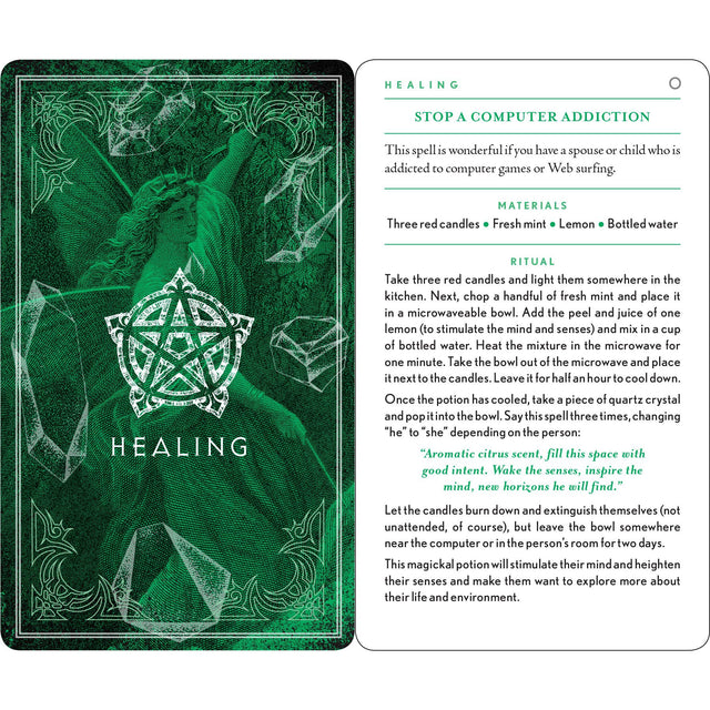 The Wiccapedia Spell Deck Kit by Leanna Greenaway, Shawn Robbins, Charity Bedell - Magick Magick.com