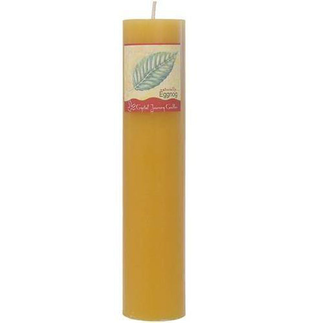 Traditional 1.5" x 7" Pillar Candle - Festive Eggnog - Magick Magick.com