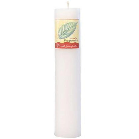 Traditional 1.5" x 7" Pillar Candle - Peppermint - Magick Magick.com