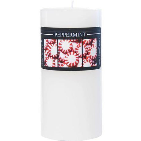 Traditional 3" x 6" Pillar Candle - Peppermint - Magick Magick.com