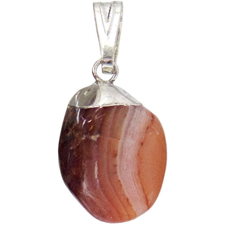 Tumbled Stone Pendant - Carnelian - Magick Magick.com