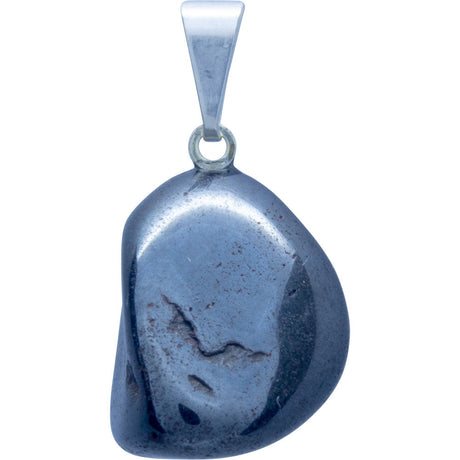 Tumbled Stone Pendant - Hematite - Magick Magick.com