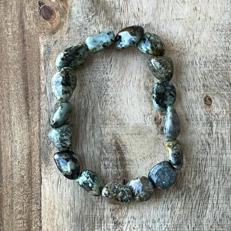 Tumbled Stones Bracelet - African Turquoise - Magick Magick.com