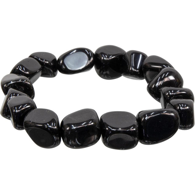 Tumbled Stones Bracelet - Black Obsidian - Magick Magick.com