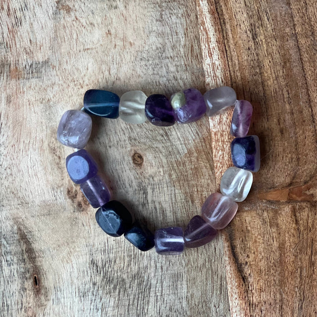 Tumbled Stones Bracelet - Fluorite - Magick Magick.com