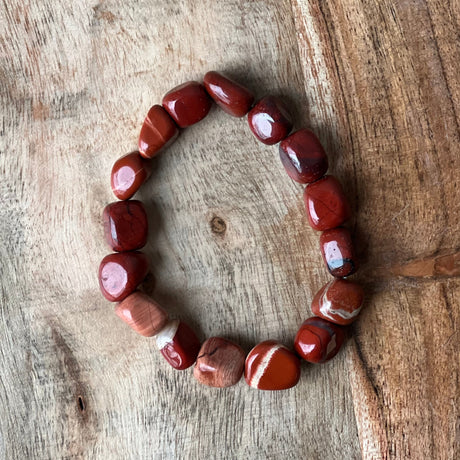 Tumbled Stones Bracelet - Red Jasper - Magick Magick.com