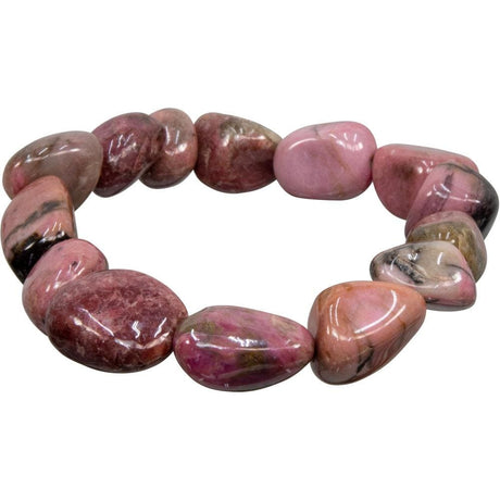 Tumbled Stones Bracelet - Rhodonite - Magick Magick.com