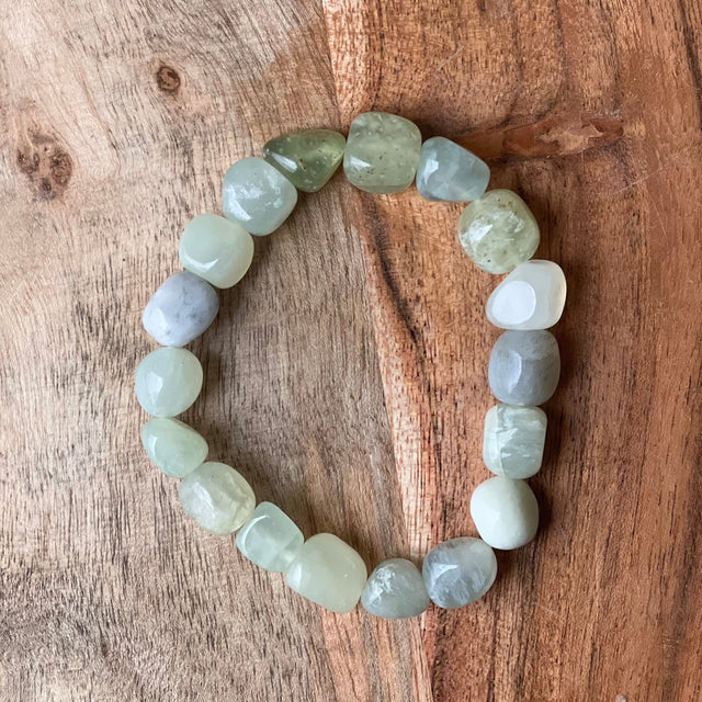 Tumbled Stones Bracelet - Serpentine - Magick Magick.com