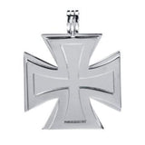 Twin Iron Cross Stainless Steel Pendant - Magick Magick.com