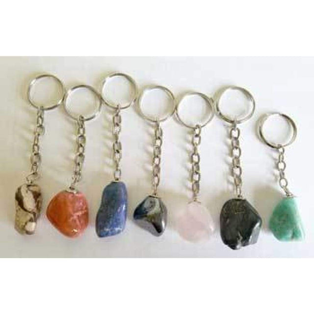 Various Tumbled Stones Keychain - Magick Magick.com