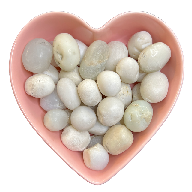 White Jade Tumbled Stone Natural Gemstone - One Stone - Magick Magick.com