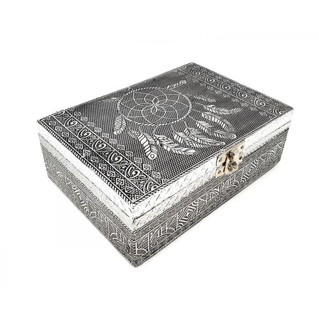 White Metal Lined Box - Dream Catcher - Magick Magick.com