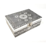 White Metal Lined Box - Seven Chakra - Magick Magick.com