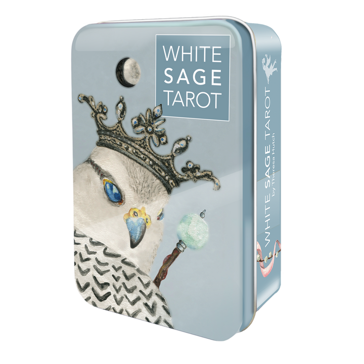 White Sage Tarot Deck in a Tin by Theresa Hutch - Magick Magick.com