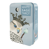 White Sage Tarot Deck in a Tin by Theresa Hutch - Magick Magick.com