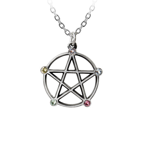 Wiccan Elemental Pentacle Necklace - Magick Magick.com