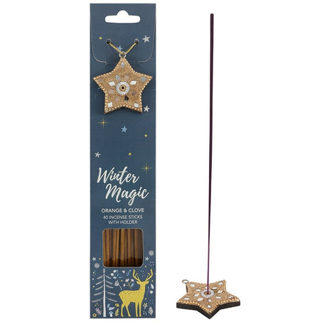 Winter Magic Incense Sticks - Orange & Clove (Pack of 40) - Magick Magick.com