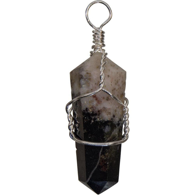 Wire Wrapped Point Pendant - Black Sardonyx - Magick Magick.com