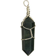 Wire Wrapped Point Pendant - Bloodstone - Magick Magick.com