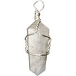 Wire Wrapped Point Pendant - Rainbow Moonstone - Magick Magick.com